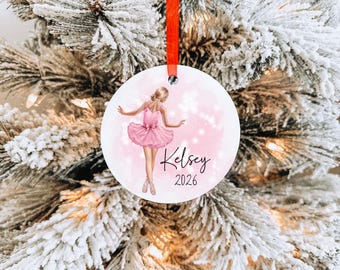 Personalized Ballerina Ornament: Custom Dance Recital Gift, Dancer Gift
