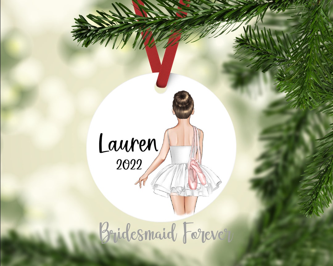 Ballet Ornament, Dance Christmas Gift, Personalized Ballet Gift, Custom