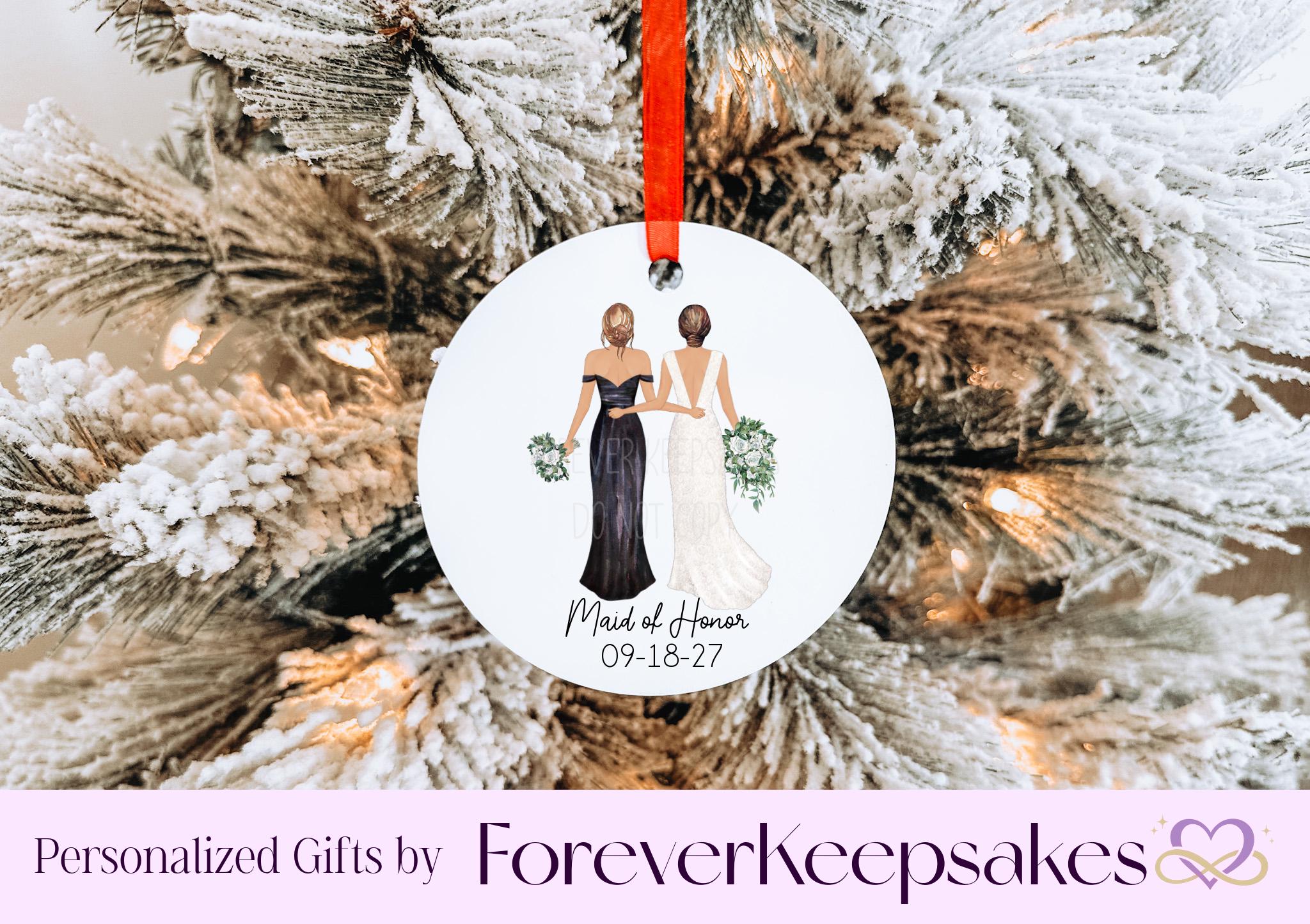 bridesmaid dress ornaments Repurposed Wedding Dress Ornament: Heirloom Fabric Bauble