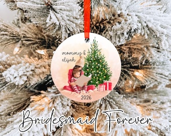 Decorazione natalizia personalizzata per mamma e figlio: regalo personalizzato per la famiglia