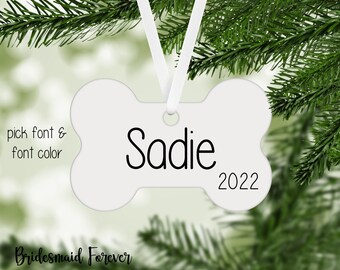 Christmas Ornament . Personalized Pet Ornaments .  Holiday Ornament . Pet Ornament . Dog Ornament . Gift Under 20 . Personalized Ornament