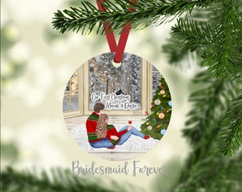 Our First Christmas Ornament - First Christmas Together . New Home Gift - First Married Christmas Gift - Gift Under 20 -  Christmas - Couple