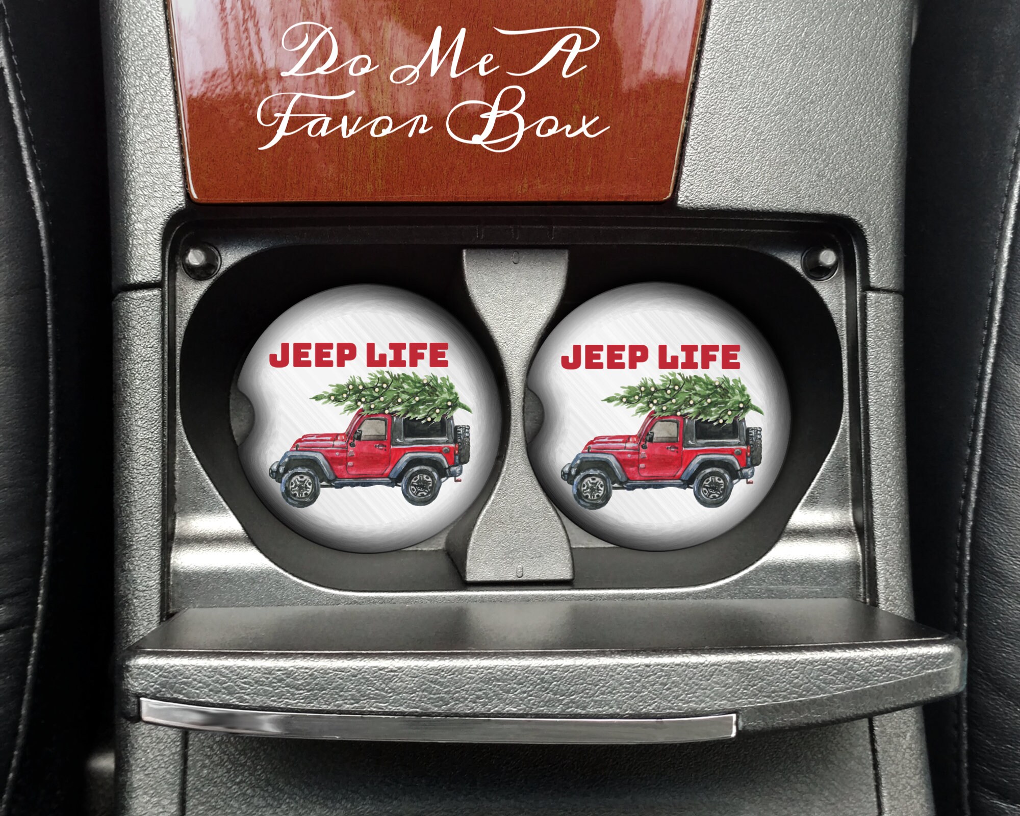 Car Coasters Set of 2 Jeep Jeep Life Jeep Gift Jeep Etsy