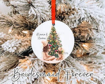 Personalized Mommy & Me Christmas Ornament, Custom Family Gift