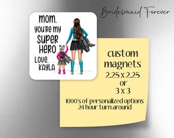 Custom Photo Magnet: Personalized Fridge Magnet, Mother's Day Gift