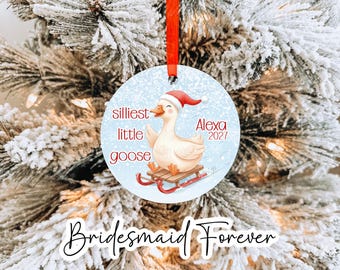 Personalized Goose Ornament, Custom GooseGift