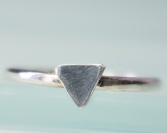 Triangle Stacking Ring Sterling Silver - Etsy