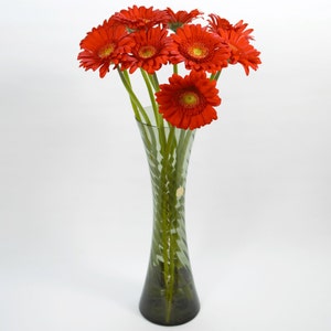 Vase Alfred taube Vohenstrauss | Artisan Blown Glass Vase | smoked glass vase | Vintage