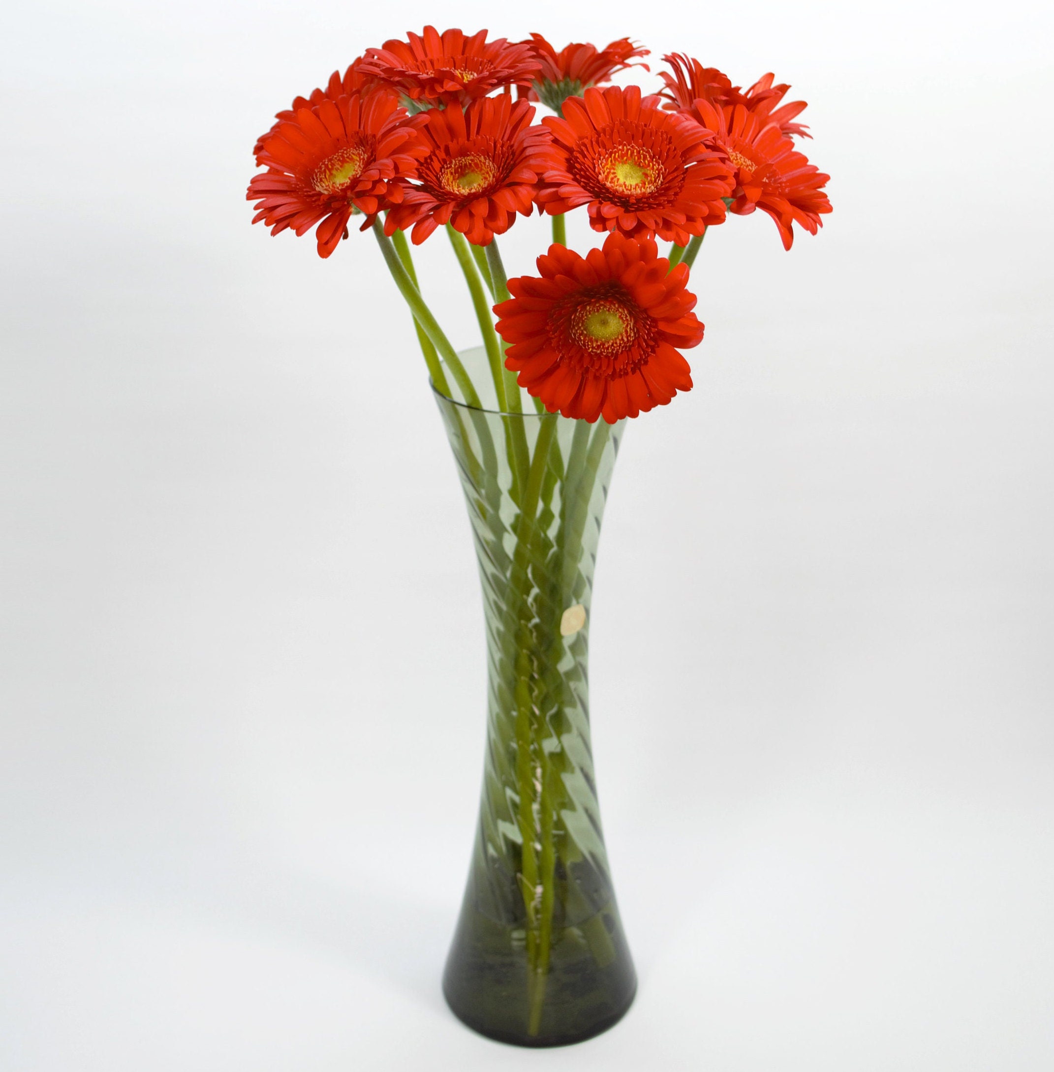 Vase Alfred taube Vohenstrauss | Artisan Blown Glass Vase | smoked glass vase | Vintage