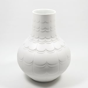 White Bisque Porcelain Vase | German Vase SCHERZER Bavaria Germany | Original Vintage