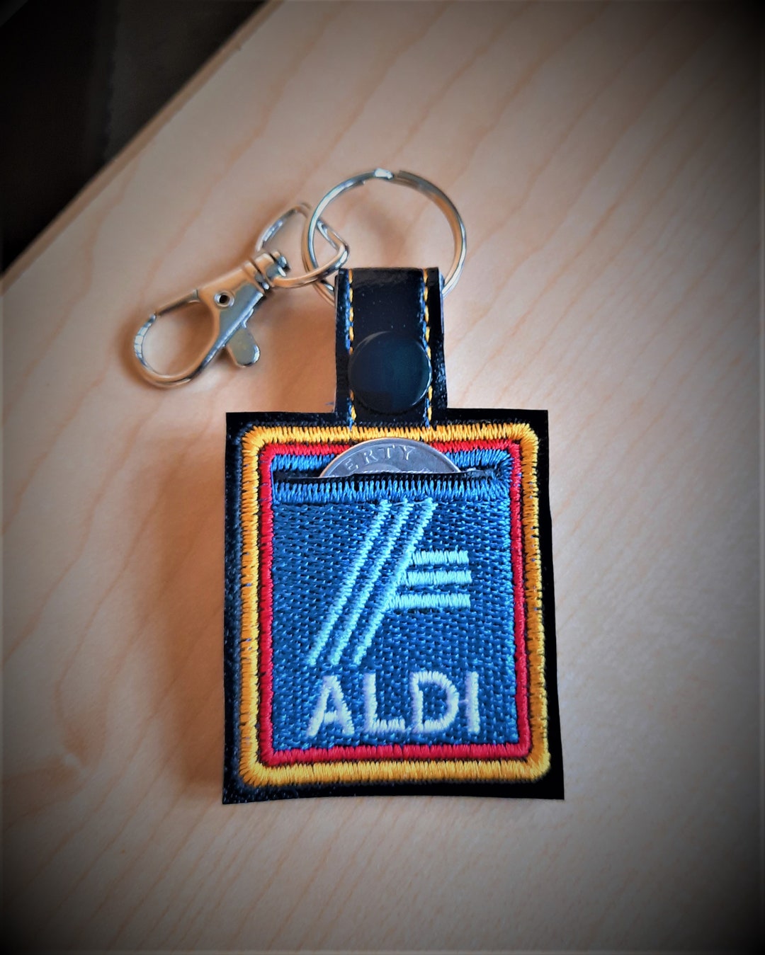 Quarter Keeper Key Fob Grocery Shopping Gift Stocking Etsy