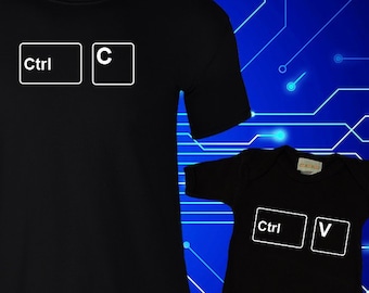 Copy Paste Dad and Baby Matching Shirts, CTRL C CTRL V Dad and Baby Matching Shirts, T-shirt and jumper for Mom or Dad and Baby, Fathers day