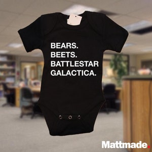 Bears Beets Battlestar Galactica, The Office Baby Jumper or T-shirt