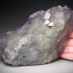 Violet Fluorite with Sphalerite – Elmwood Mine, Tennessee, USA