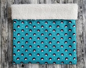 Snowball Hedgehogs w Sherpa Fleece Hedgie Bag Hedgehog Snuggle Sack Snuggle Pouch