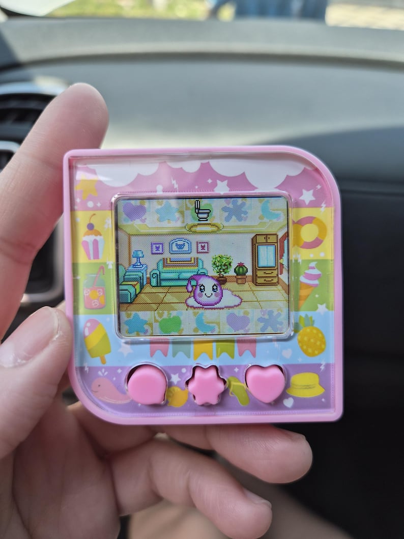 Tamagezi Pink Toys Tamagotchi Virtual Pet English Version image 1