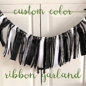 Custom Ribbon Garland // Ribbon Banner // Custom Colors // Choose your colors