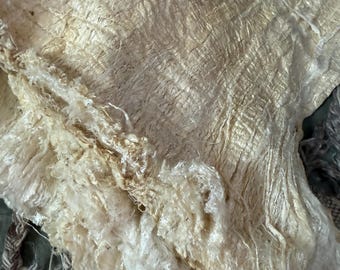 Lámina de seda, lámina de tela de seda de morera cruda, seda teñible, hilos de seda de desecho, material para costura lenta, seda para la fabricación de papel, seda para fieltro
