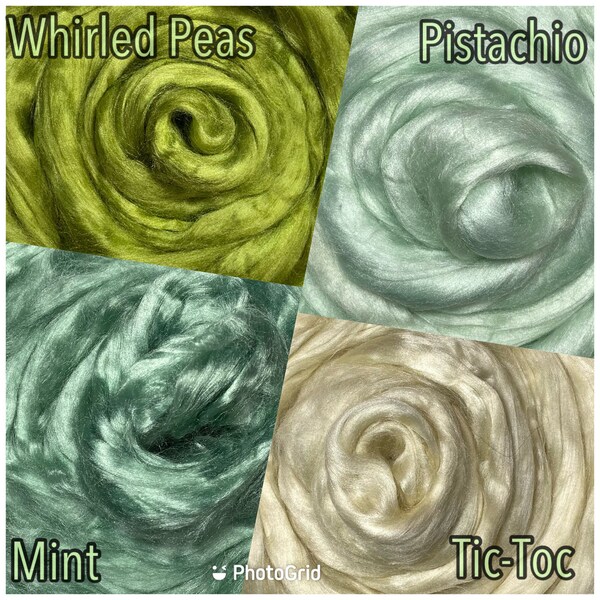 VISCOSE 38 Colors, Dyed Viscose Roving, Vegan Nuno wet felting roving,Viscose fiber,needle felting fiber, spinning fibre