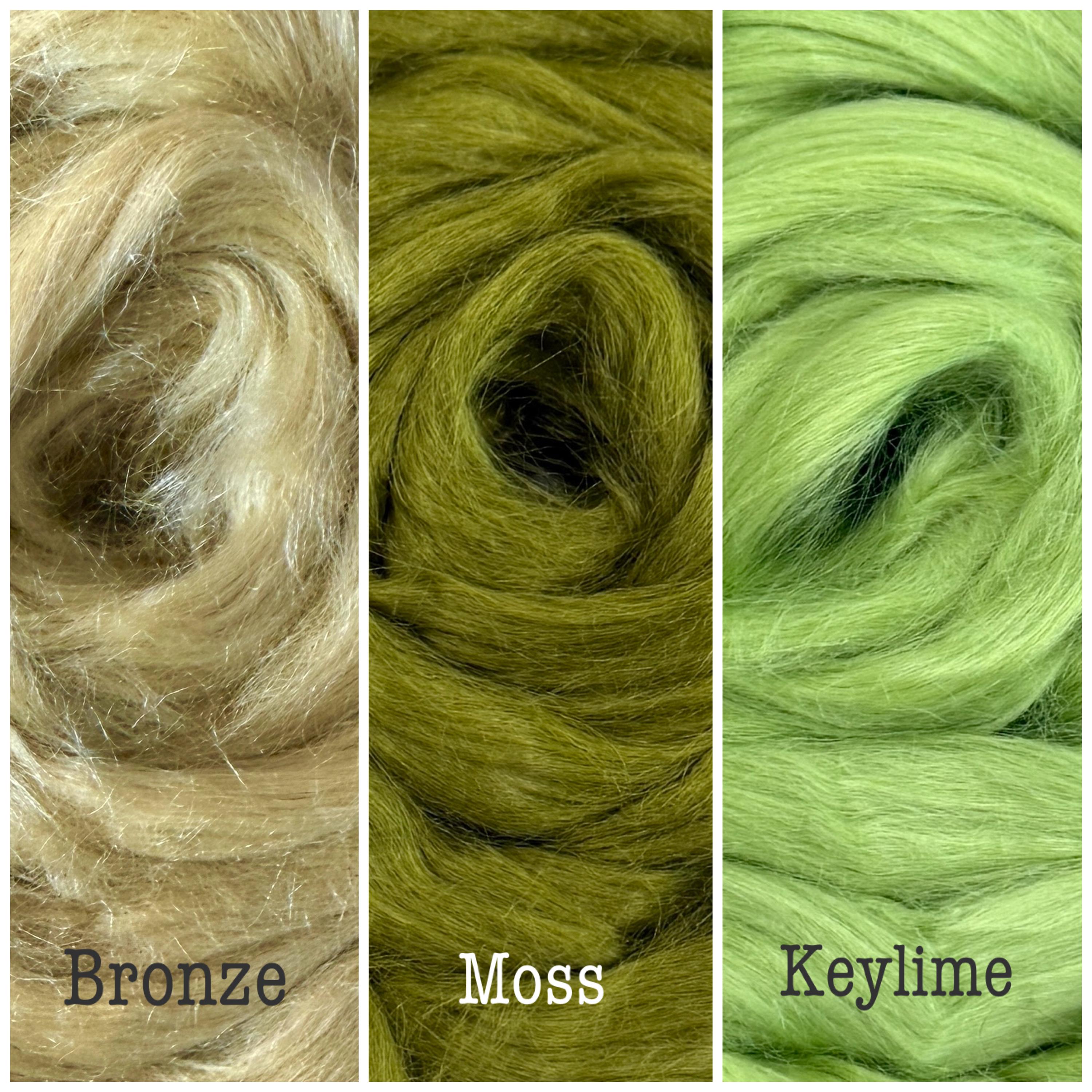 DYED RAMIE 10 Colors, Dyed Ramie Combed Top, Vegan Nuno Wet Felting ...