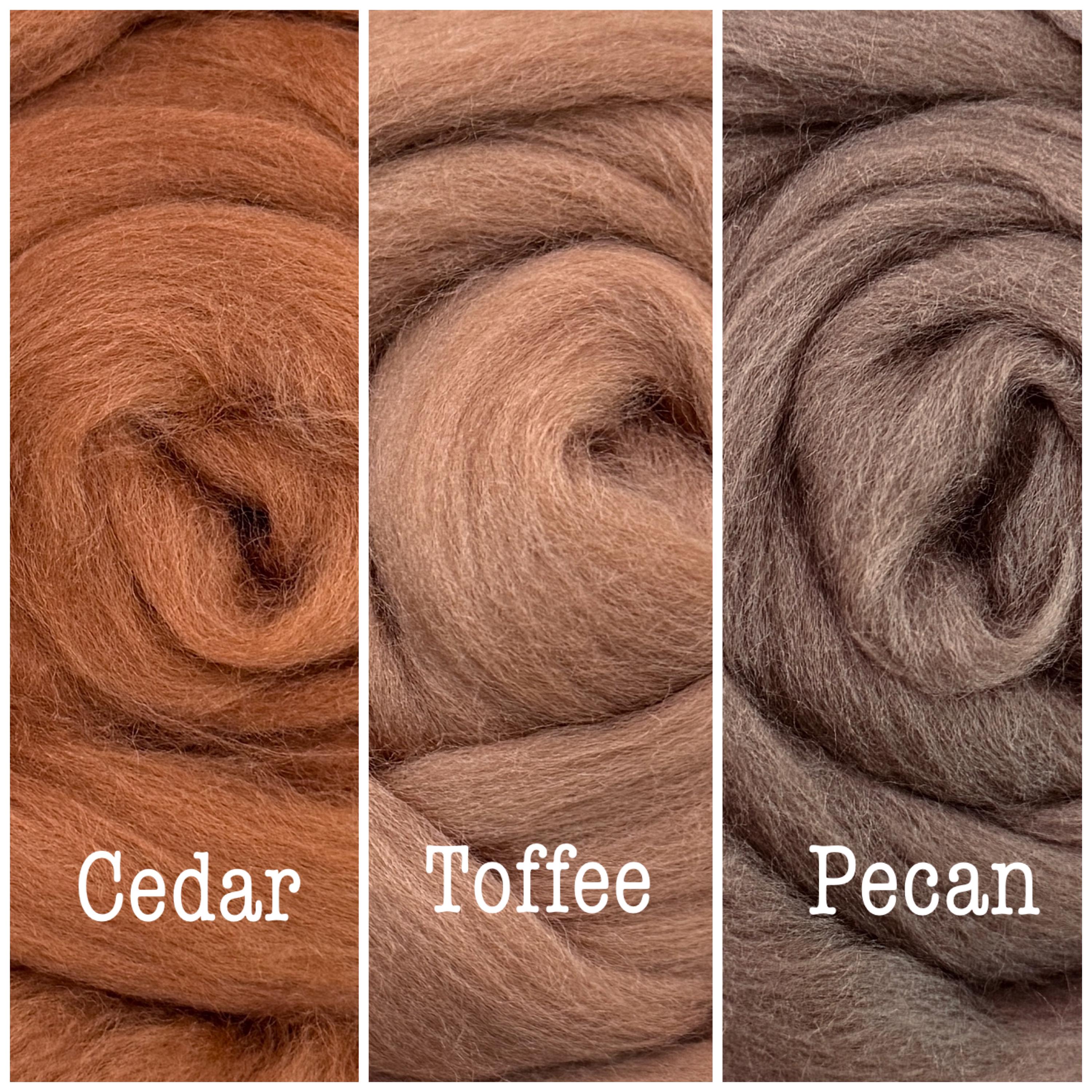 SKIN COLORS 19 Micron Roving, Skin Tones Dyed 19 Micron Merino Felting ...