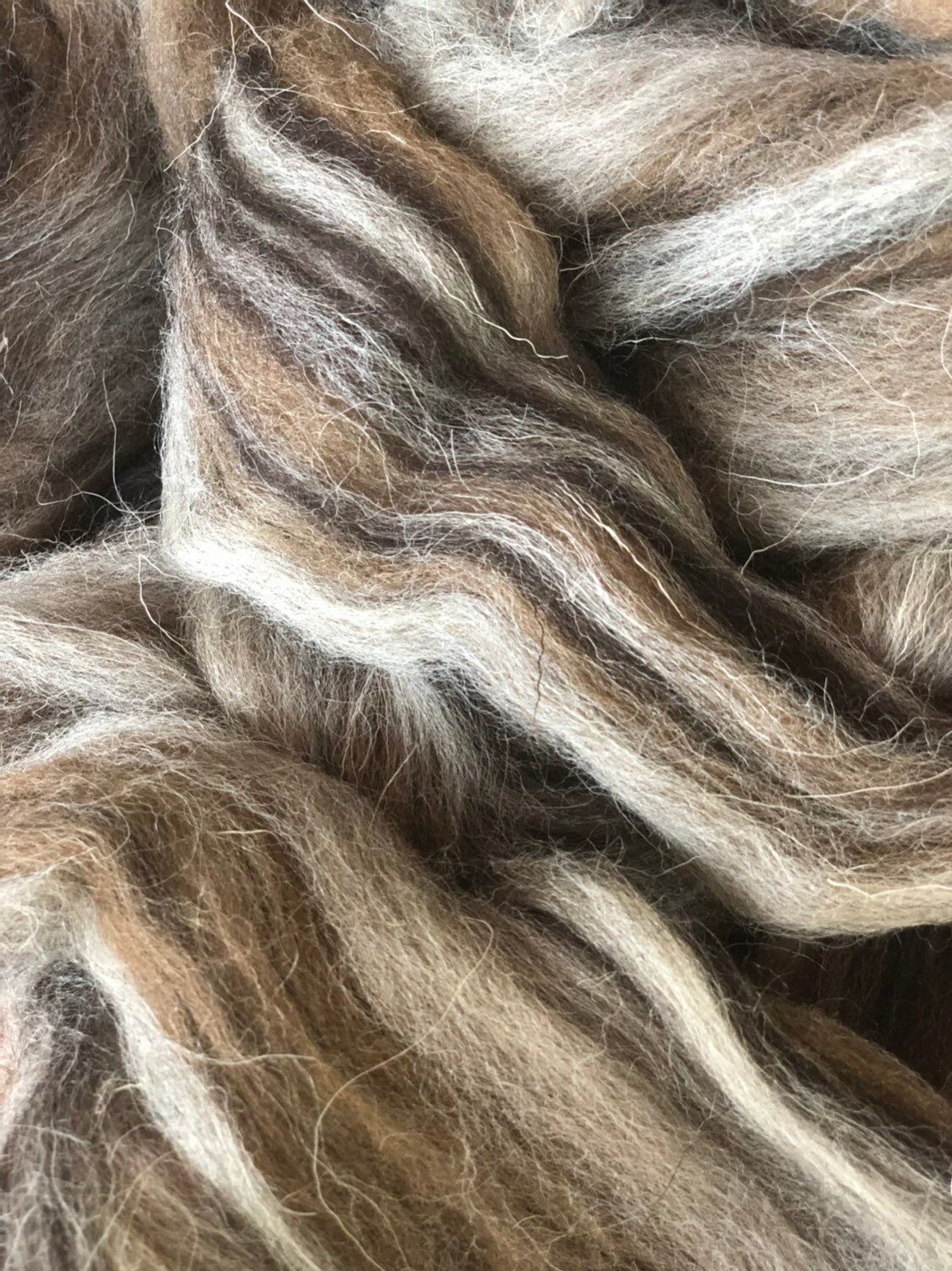 WOOL ROVING Paleo, Natural Spinning Roving, Needle Felting Animal Wool ...