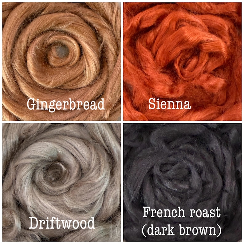 DYED RAMIE 10 Colors, Dyed Ramie Combed Top, Vegan Nuno Wet Felting ...