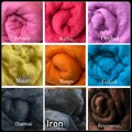 SALE! 70 Colors NEEDLE Felting Wool, Dyed Corriedale blend, wet landscape felting, carded wool batt for pumpkins mushrooms animals gourds