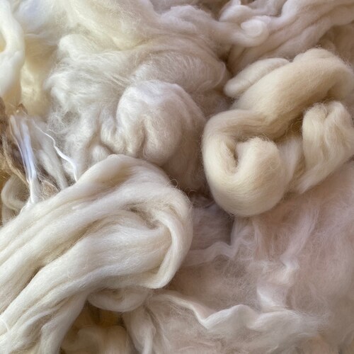 NATURAL ROVING Scraps Grab Bag Wool Assortmentpractice Etsy