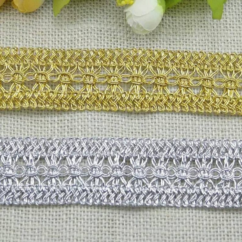 Pretty 10yards 3.5 cm Lace Ribbon lace embroidered trim trimmings for sewing DIY