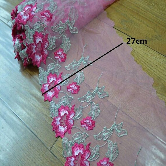 2Yds 27cm feuille verte rose fleur large maille large fleur dentelle tissu Venise Venise tissu Floral broderie dentelle vêtements Barbie Doll robe dentelle 63f55b 2Yds 27cm feuille verte rose fleur large maille large fleur dentelle tissu Venise Venise tissu Floral broderie dentelle vêtements Barbie Doll robe dentelle 63f55b