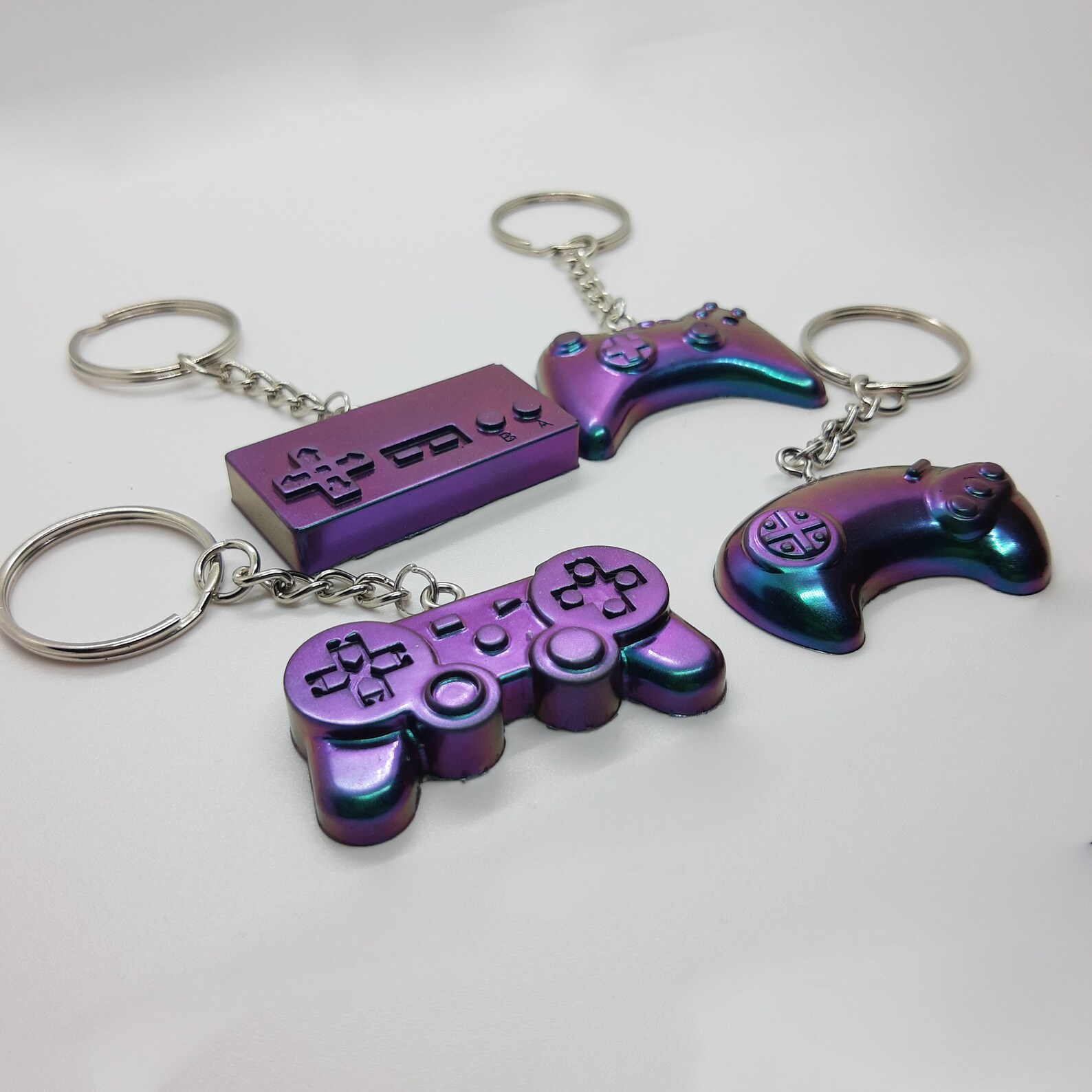 Chrome Gamer Keychains Etsy