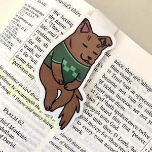 Speckle the Dog Magnetic Bookmark | Gift for Reader Accessory Item Cute Dog Themed Character Magnet