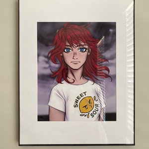 Somber Showers Gicleé Print | Anime Art Print Poster Hanging Decor