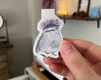 Bedhead Bird Magnetic Bookmark | Handmade Book Lover Gift
