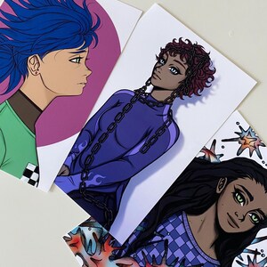 Anime Characters Art Print Bundle | Cool Wall Art Print Poster Anime Girl