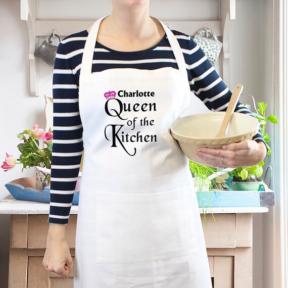 Personalisierte Schurzen Konigin Der Kuchen Schurze Etsy