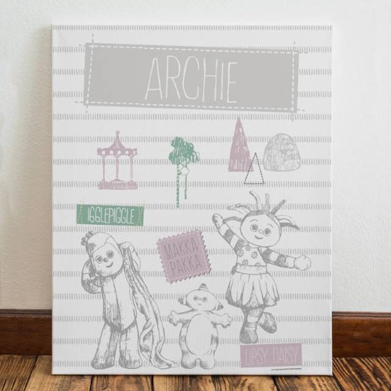 Personalised In The Night Garden Magic Garden Canvas Etsy