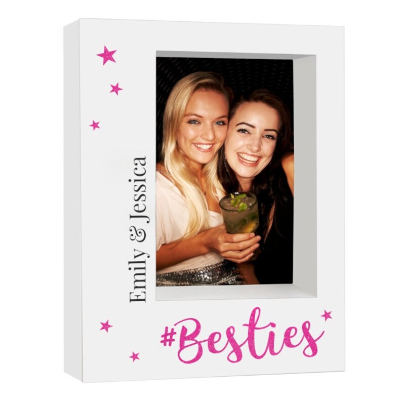 Personalised Friends Photo Frame Besties 5x7 Box Photo Frame Etsy