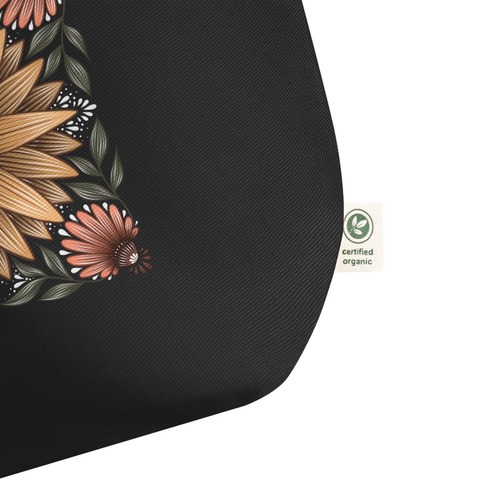 Download Boho Sunflower Hippie Aesthetic Reusable Tote Bag 100% ...