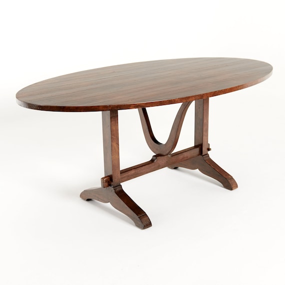 828 Vintners Table, Wine Table, Small Round Table, Oval