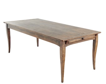 Extension Harvest Table with Self Storing Leaves, Antique Finish