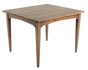 Mesa de cocina o mesa de juegos pequeña de estilo rústico con acabado antiguo, tamaños personalizados