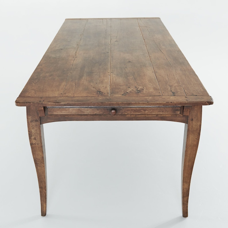 868 Extension Harvest Table With Leaf Storage Drawer, Self Storing