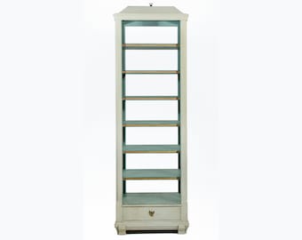 Gustavian Style Etagere, Custom Open Shelf, Display Bookcase