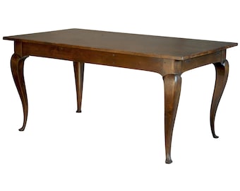 French Provincial Extension Table, Custom made, Solid Hardwood, Hand-Distressed Antique Finish