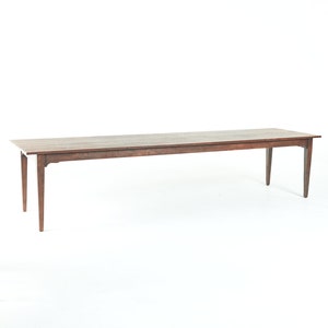 859 Long narrow farmhouse table with antique finish, refectory table, harvest table, dining table antique look