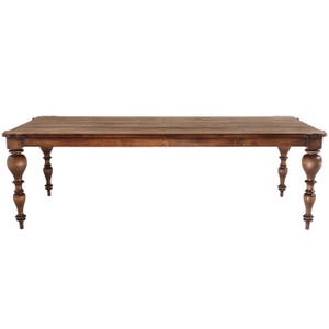 684 Farm table antique finish, farmhouse table, French dining table, Harvest table, dining table, French farm table, Refectory table