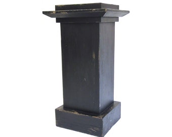 766 black plinth, statue base, sculpture plinth, pedestal, lectern, podium, sculpture stand