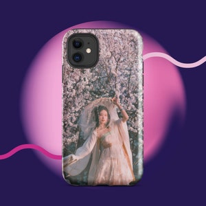Inflated Cherries Print iPhone Case, Cherry blossom Phone case Traditional Chinese iPhone case, gifts for her, cherry blossom gifts